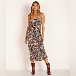 Flynn Skye Women's Jackie Slip Dress in Tiger Size XS